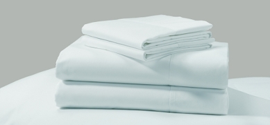 300 Tc Plain-Solid White Hotel Casino Bed Sheets